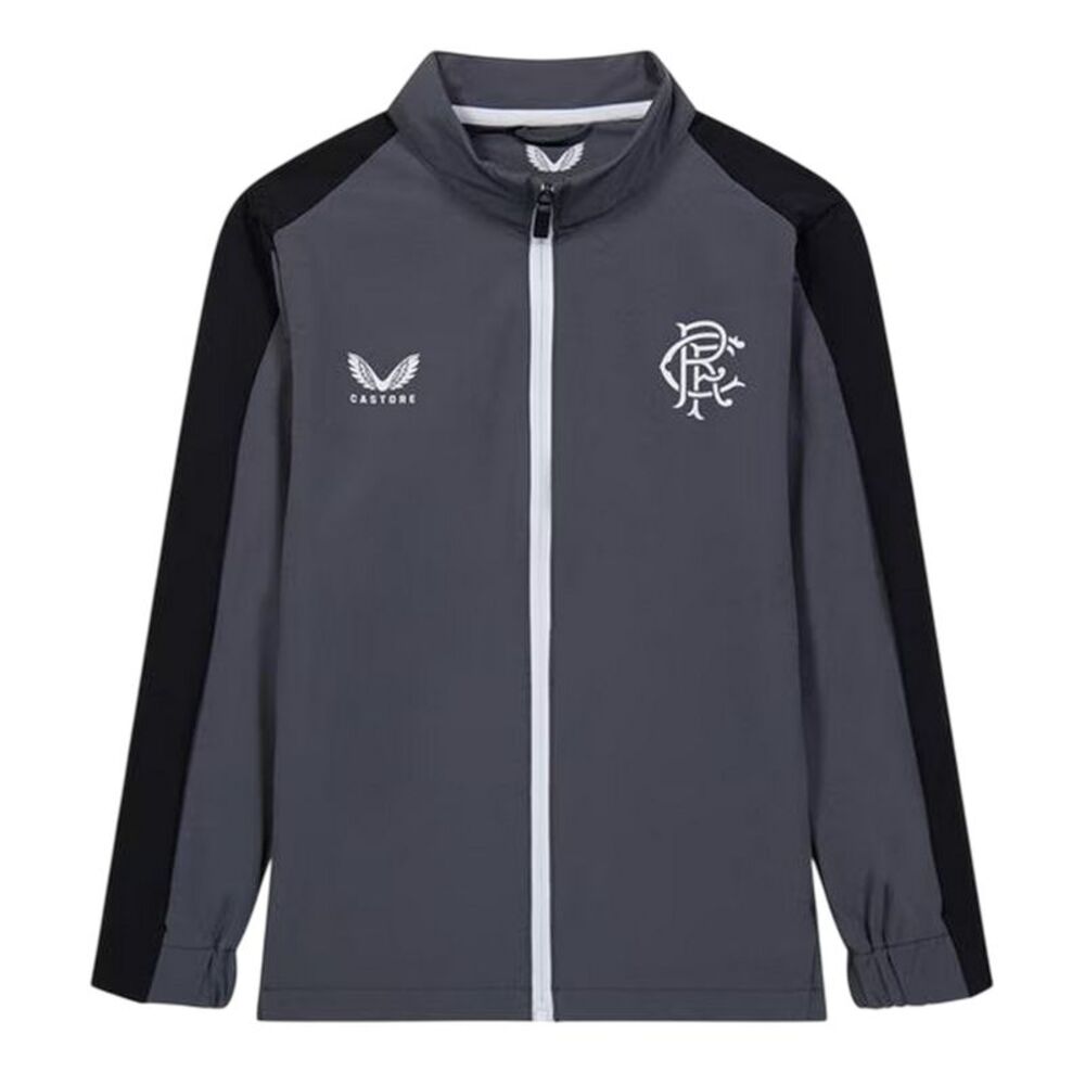 Castore Womens/Ladies Rangers FC Mock Neck Relaxed Fit Track Jacket / Iron Gate